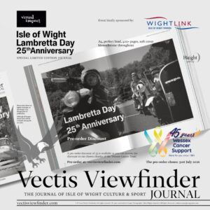 Isle of Wight Lambretta Day 25th Anniversary Vectis Viewfinder Journal inside pages mockup